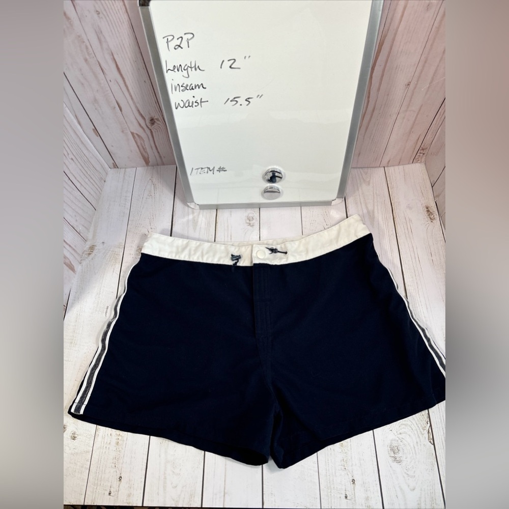 BIG FLIRT POLYESTER BOARD SHORTS NAVY BLUE READ MEASUREMENTS